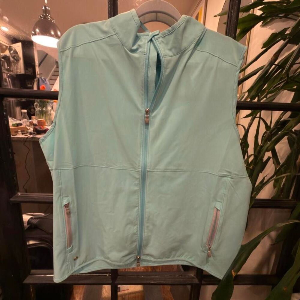 Peter-millar Men's Blue and Green Gilet